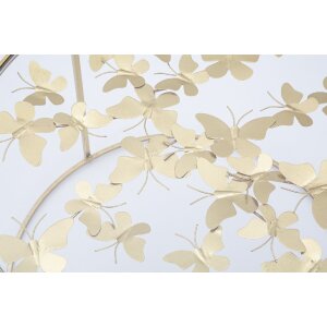 Mauro Ferretti Couchtisch Schmetterlinge Ø 60x40,5 cm gold