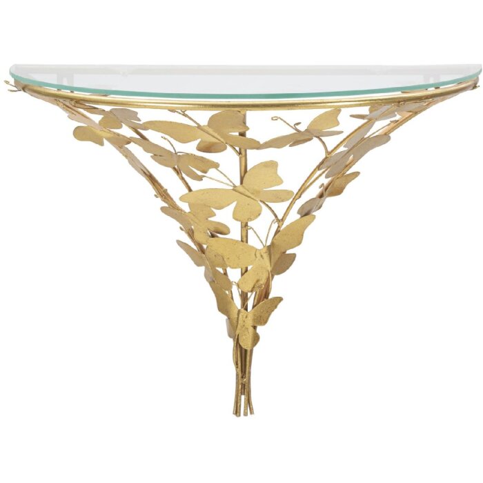 Mauro Ferretti noptieră de perete fluturi 44.5x24.5x34.5 cm aur