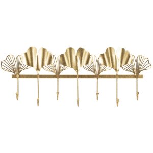 Mauro Ferretti perete cuier 7 frunze 66.2x6x26.3 cm aur