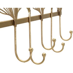 Mauro Ferretti perete cuier 7 frunze 66.2x6x26.3 cm aur