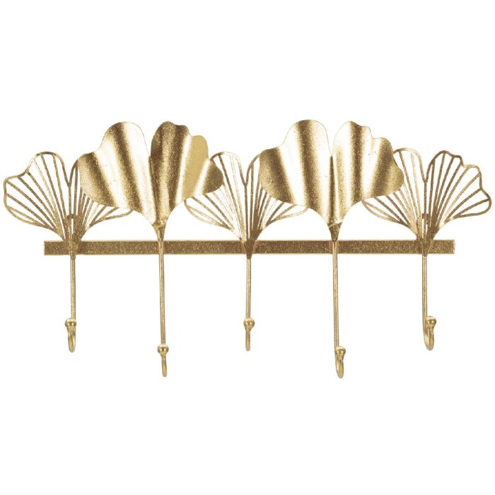 Mauro Ferretti perete cuier 5 frunze 49.5x6x26.3 cm aur