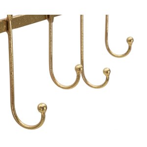 Mauro Ferretti perete cuier 5 frunze 49.5x6x26.3 cm aur