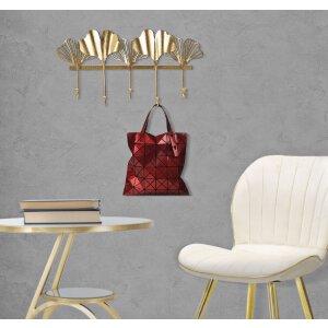 Mauro Ferretti perete cuier 5 frunze 49.5x6x26.3 cm aur