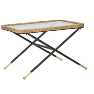 Mauro Ferretti Couchtisch Saint Barth 70x50x45 cm schwarz...