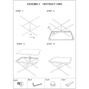 Mauro Ferretti Saint Barth masă de cafea 70x50x45 cm negru maro