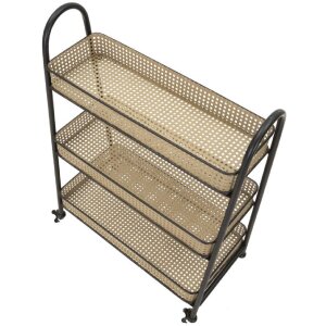 Mauro Ferretti cărucior Fuji 60x30x80 cm negru natural