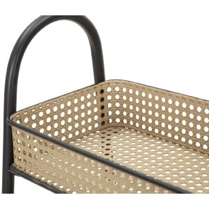 Mauro Ferretti cărucior Fuji 60x30x80 cm negru natural