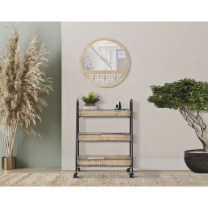 Mauro Ferretti cărucior Fuji 60x30x80 cm negru natural