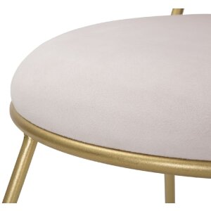 Mauro Ferretti scaun inima 37x47x80 cm aur roz