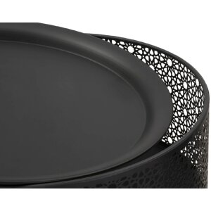 Mauro Ferretti masă laterală Blacky Ø 40x65 cm aur negru