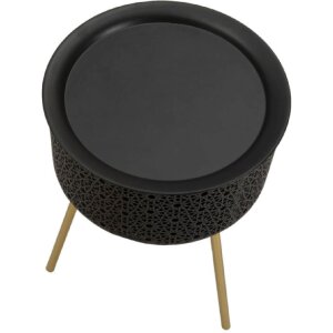 Mauro Ferretti Beistelltisch Blacky Ø 35x50 cm...