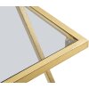 Mauro Ferretti Beistelltische Z 2er Set 40x40x60 und 30x30x50 cm gold