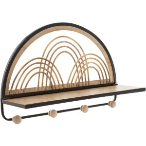 Mauro Ferretti Wandregal Oporto mit Haken 46x15,5x30 cm...