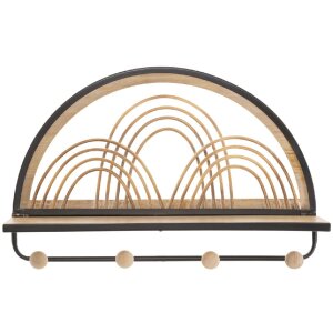 Mauro Ferretti Wandregal Oporto mit Haken 46x15,5x30 cm...