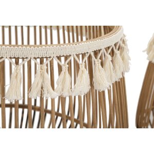 Mauro Ferretti Korbset Fuji 2-teilig Ø 47x39,5-34x36,5 cm braun