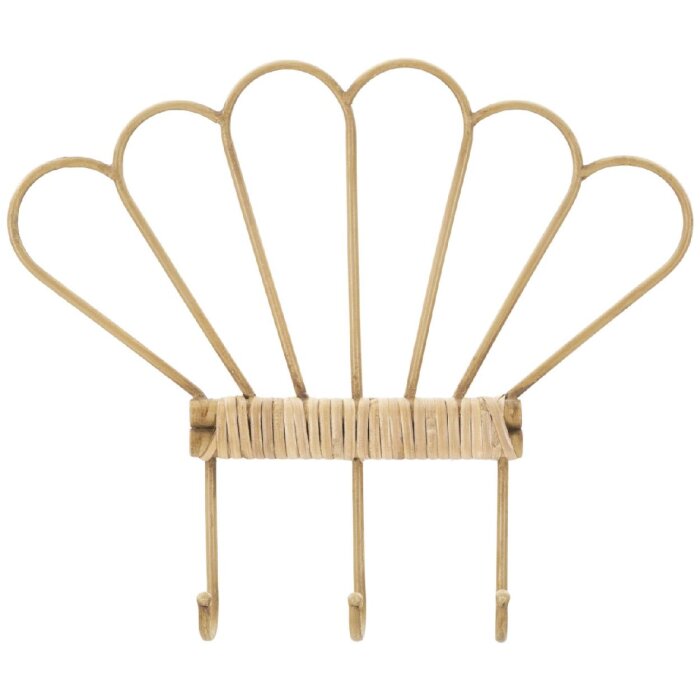 Mauro Ferretti Wandhaken Panama 3 Haken 37,5x5x32,5 cm braun