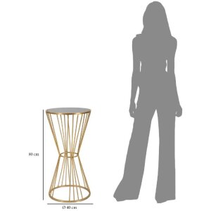 Mauro Ferretti masă laterală Super Ø 40x80 aur