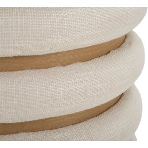 Mauro Ferretti pouf Damascus Line rotund Ø 40x42 cm natural