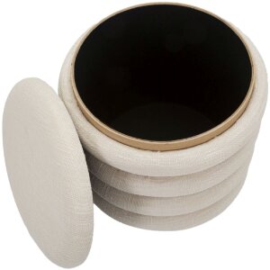 Mauro Ferretti pouf Damascus Line rotund Ø 40x42 cm natural