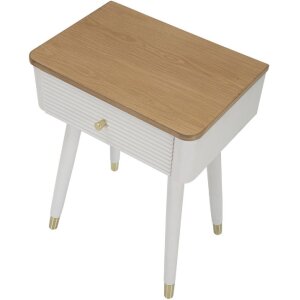 Mauro Ferretti Matera Matera noptieră 45x32x62 cm alb maro