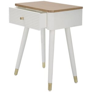 Mauro Ferretti Matera Matera noptieră 45x32x62 cm alb maro