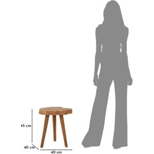 Mauro Ferretti taburet Budut Ø 38x45 cm maro