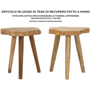 Mauro Ferretti taburet Budut Ø 38x45 cm maro