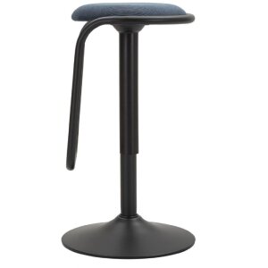 Scaun de bar Mauro Ferretti Destiny Ø 41x61-83 cm negru navy