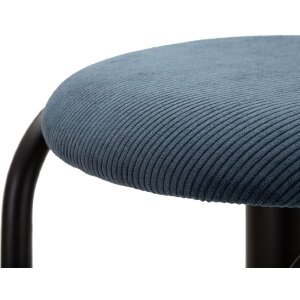 Scaun de bar Mauro Ferretti Destiny Ø 41x61-83 cm negru navy