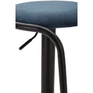 Scaun de bar Mauro Ferretti Destiny Ø 41x61-83 cm negru navy