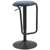 Scaun de bar Mauro Ferretti Destiny Ø 41x61-83 cm negru navy