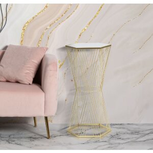 Mauro Ferretti Telefontisch Zeilen 40x35x80 cm gold