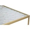 Mauro Ferretti set masă laterală Glassy 2pcs 31,5x31,5x68 și 28x28x64 cm aur
