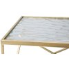 Mauro Ferretti set masă laterală Glassy 2pcs 31,5x31,5x68 și 28x28x64 cm aur