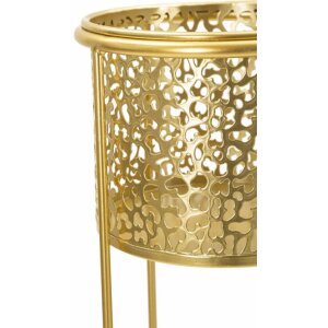 Mauro Ferretti Blumenständer Nat 2er-Set Ø 17x46 und Ø 14x34 cm gold