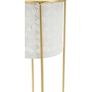 Mauro Ferretti suport pentru flori Whity set de 2 Ø 17x46 și 14x34 cm aur alb