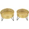 Mauro Ferretti Zanny suport de flori set de 2 Ø 20.5x13 și 18x13 cm aur negru
