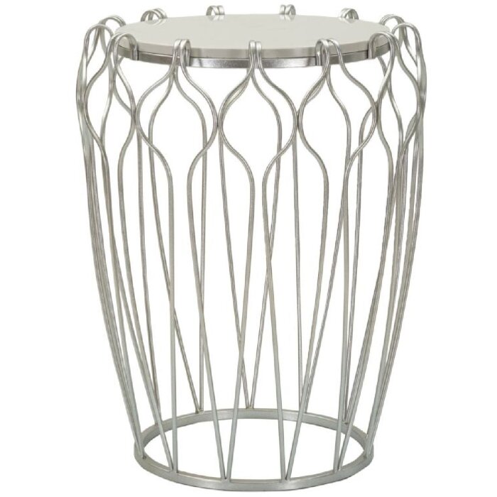 Mauro Ferretti Hook Beistelltisch Ø47,5x61,5 cm silber