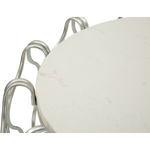 Mauro Ferretti Hook Beistelltisch Ø47,5x61,5 cm silber