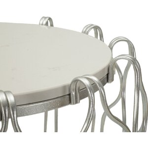 Mauro Ferretti Hook Beistelltisch Ø47,5x61,5 cm silber