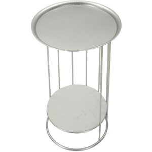 Mauro Ferretti Towery masă laterală Ø 40x76 cm argintiu