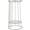 Mauro Ferretti Towery masă laterală Ø 40x76 cm argintiu