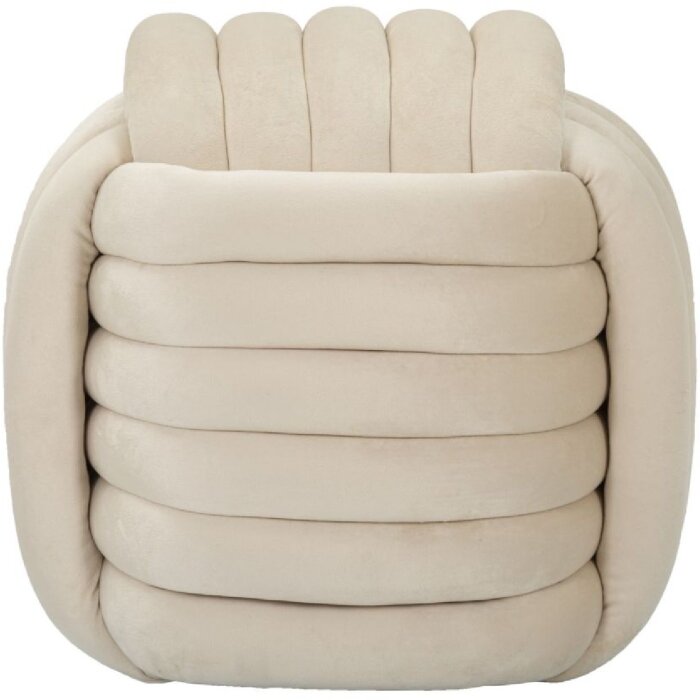 Mauro Ferretti Softy taburet 45x45x45 cm crem