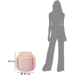 Mauro Ferretti Softy taburet 45x45x45 cm roz