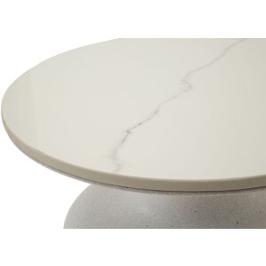 Mauro Ferretti Beistelltisch Fush Ø 40x47 cm weiß