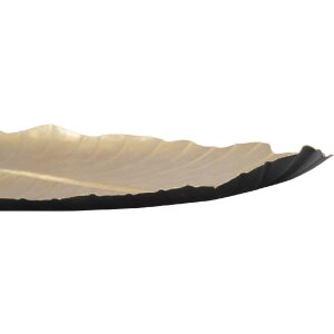 Mauro Ferretti Dekoschale Blatt 23x2x35,5 cm gold