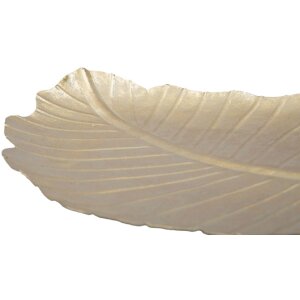 Mauro Ferretti Dekoschale Blatt 23x2x35,5 cm gold