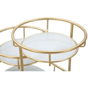 Mauro Ferretti Dekoschale 3 Levels 36x22,5x27 cm gold