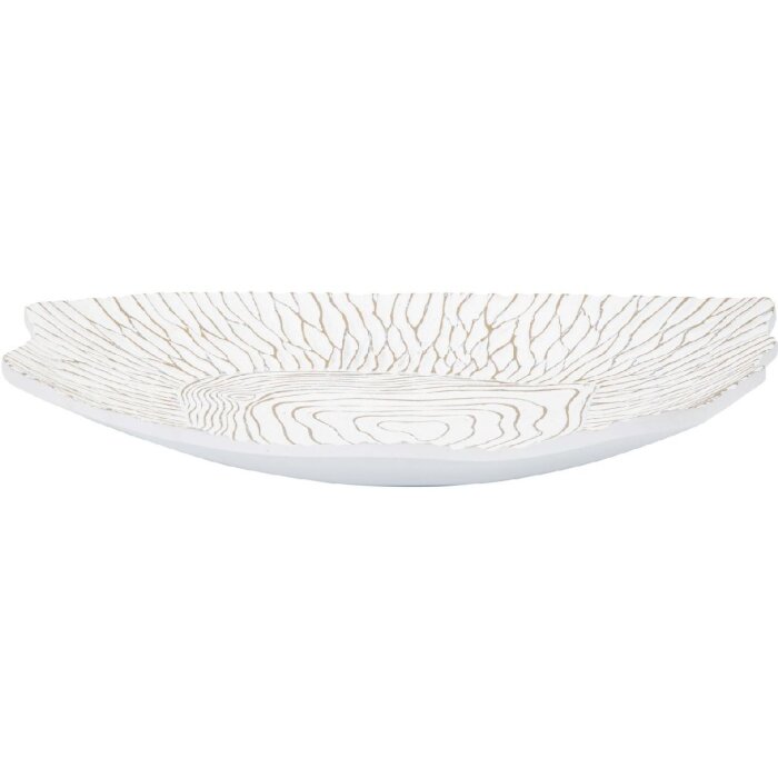 Mauro Ferretti castron decorativ 37x34x6 cm alb