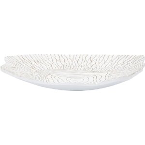 Mauro Ferretti castron decorativ 37x34x6 cm alb